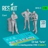 RESKIT RSF35-0013 CH-54A Tarhe pilots Late in a standing position (1968 +) (scene 1) (3 pcs) (3D Printed) 1/35